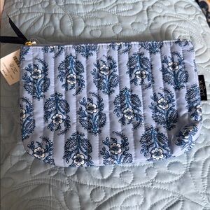 Floral Blue Pouch